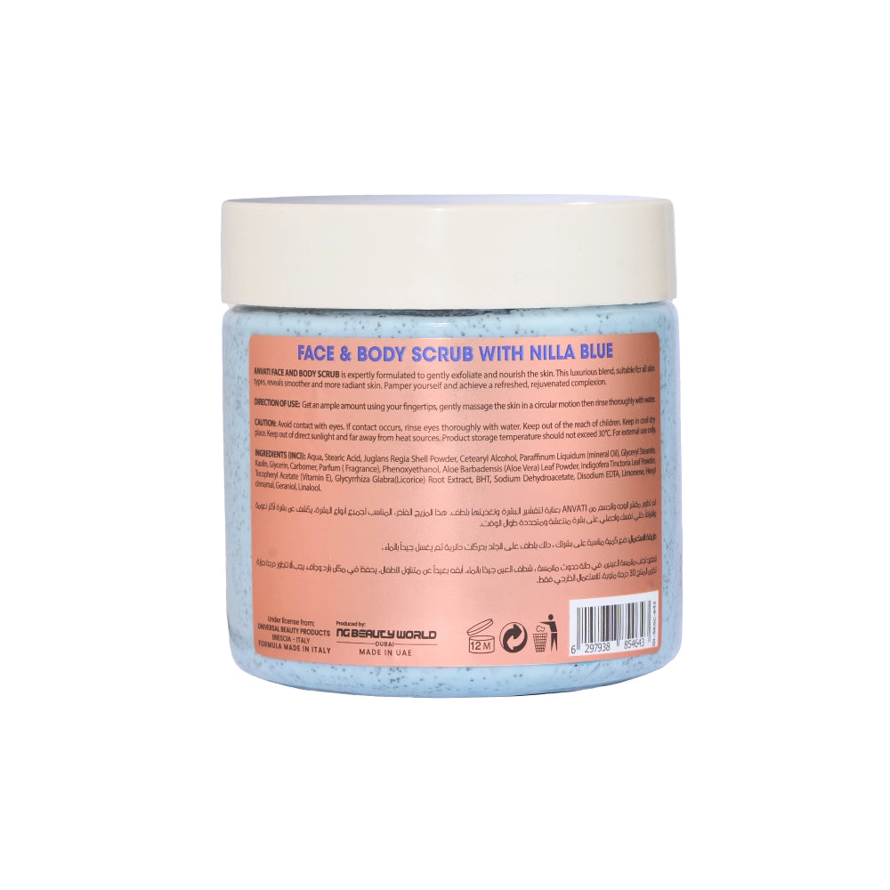 Body Scrub With Nilla Blue