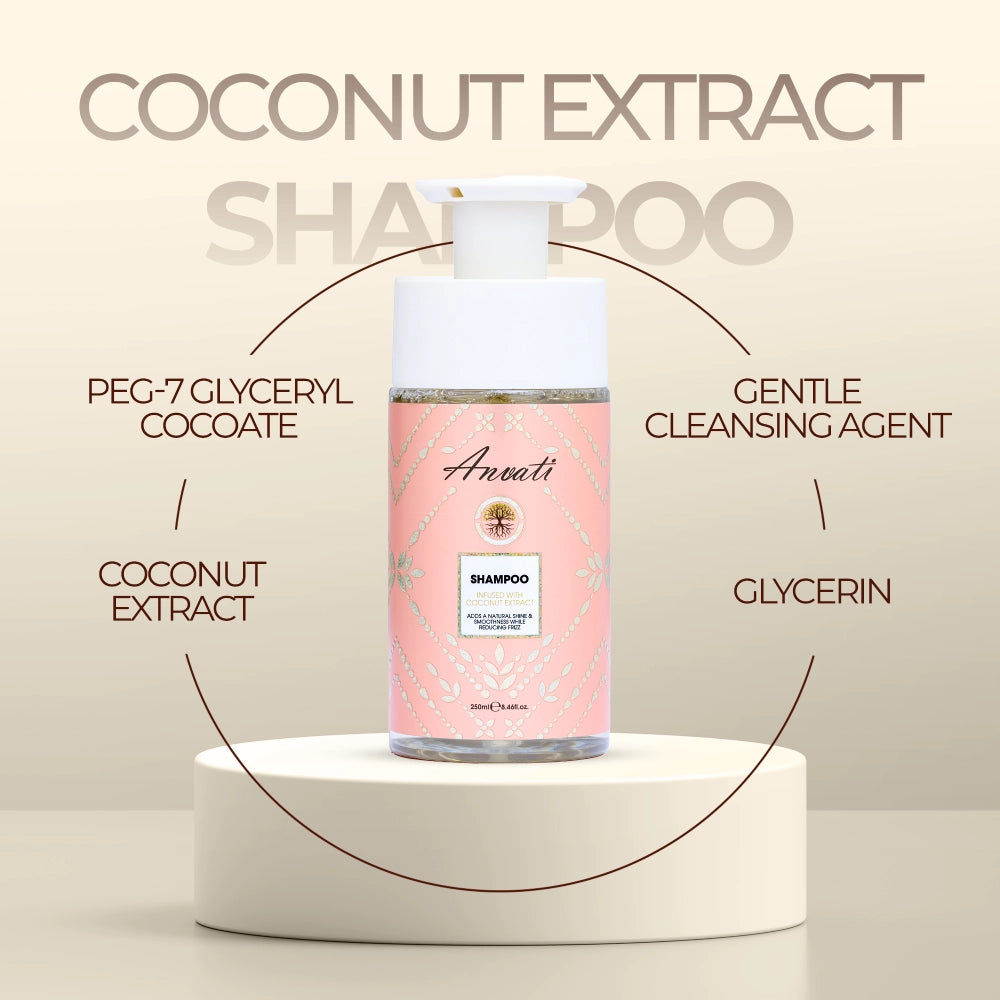 Shampoo Infused with Coconut Extract - 250ml