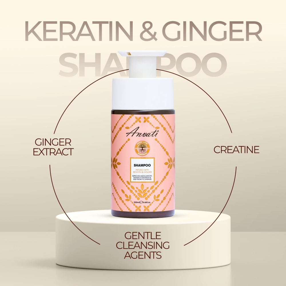 Shampoo Infused with Keratin & Ginger - 250ml