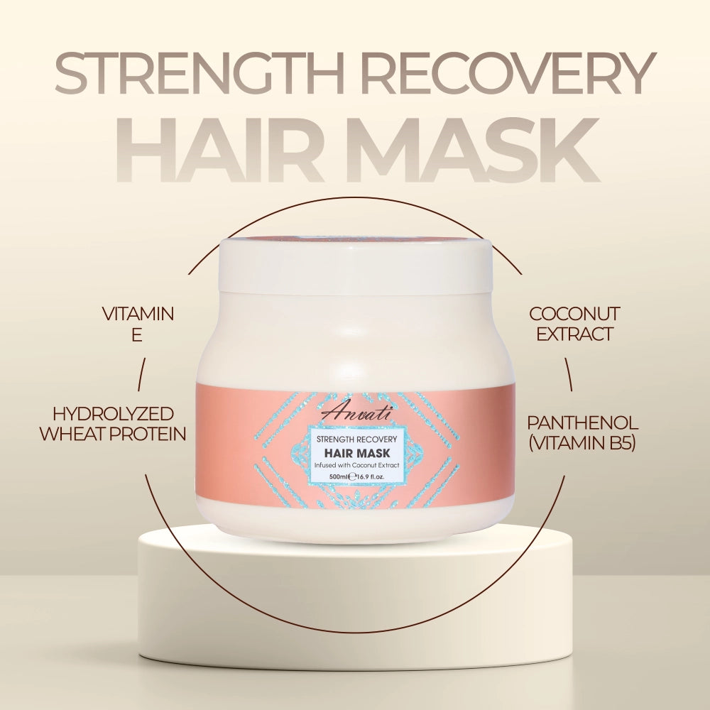 Strength Recovery Hair Mask Infused with Coconut Extract - 500ml