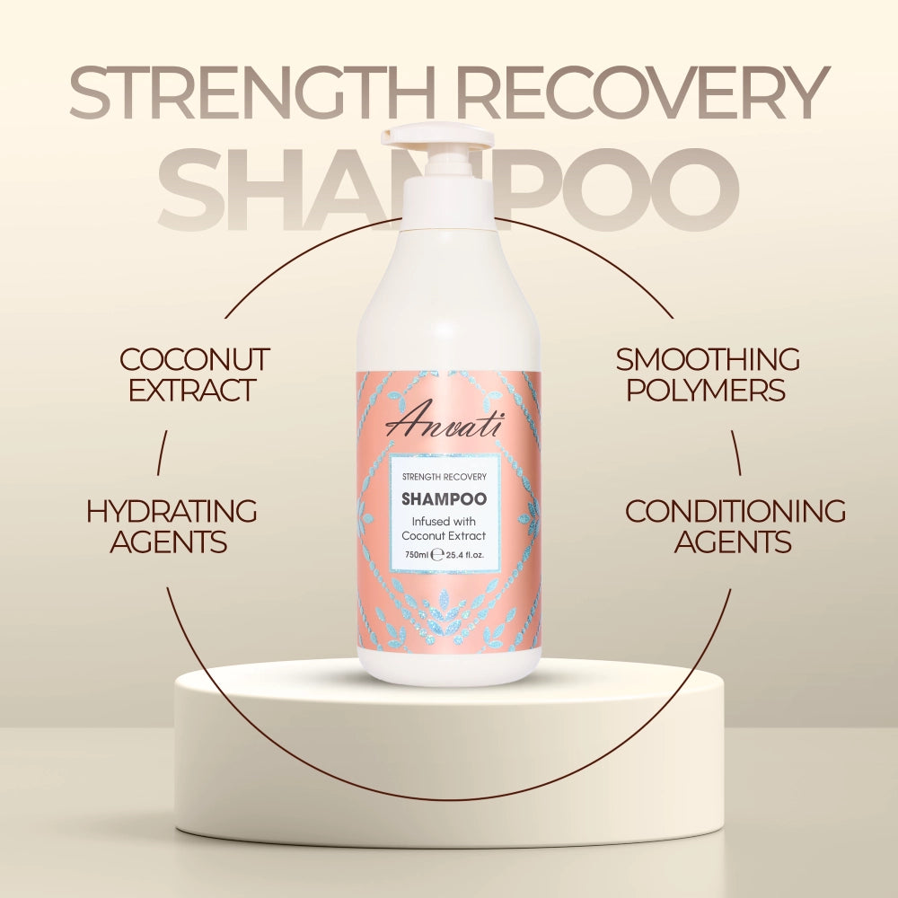 Strength Recovery Shampoo Infused with Coconut Extract