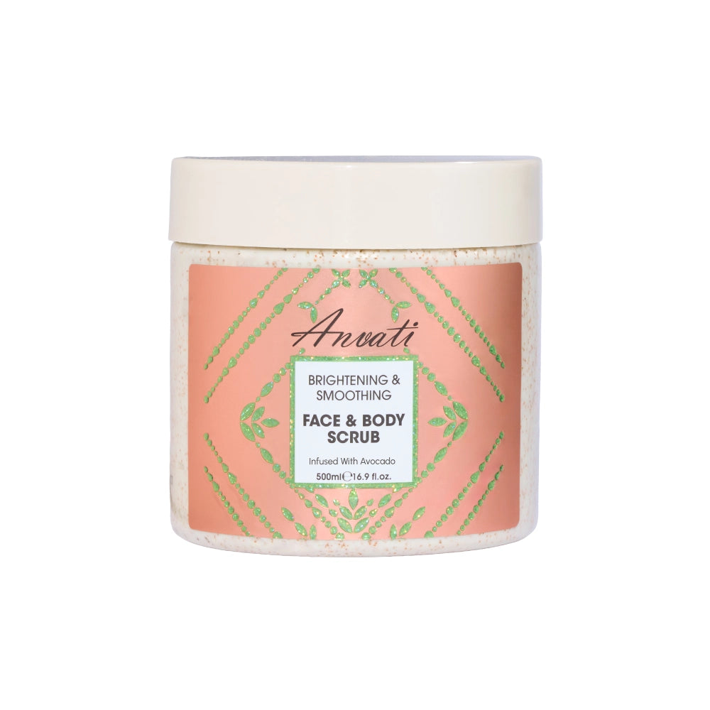 Brightening & Smoothing Face & Body Scrub Infused with Avocado