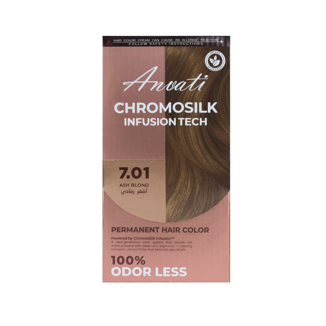 Chromosilk Infusiontech Permanent Hair Color – Ash Blond 7.01