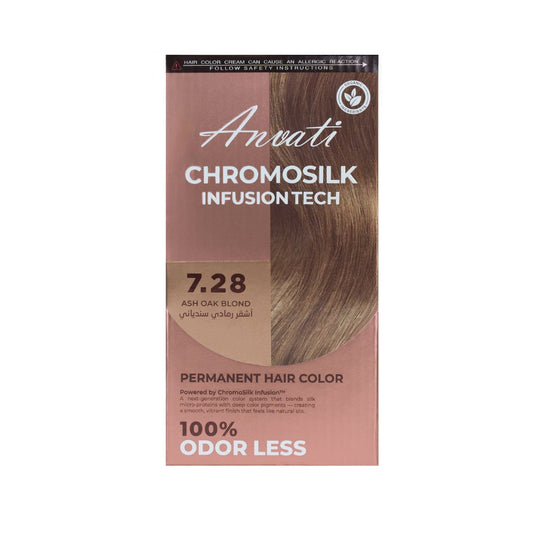 Chromosilk Infusiontech Permanent Hair Color – Ash Oak Blond 7.28