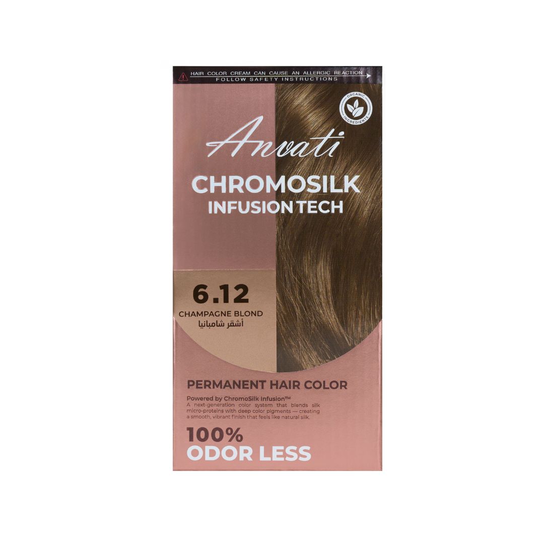 Chromosilk Infusiontech Permanent Hair Color – Champagne Blond 6.12