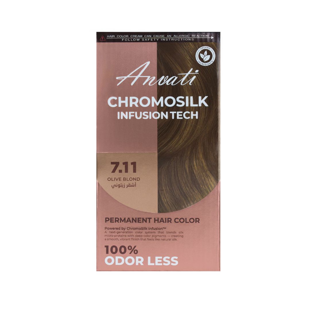 Chromosilk Infusiontech Permanent Hair Color – Olive Blond 7.11