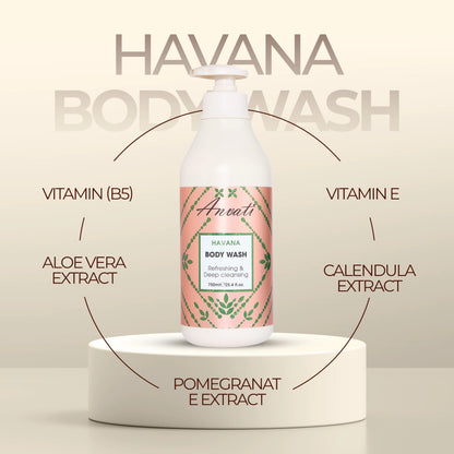 Havana Body Wash Refreshing & Deep Cleansing - 750ml
