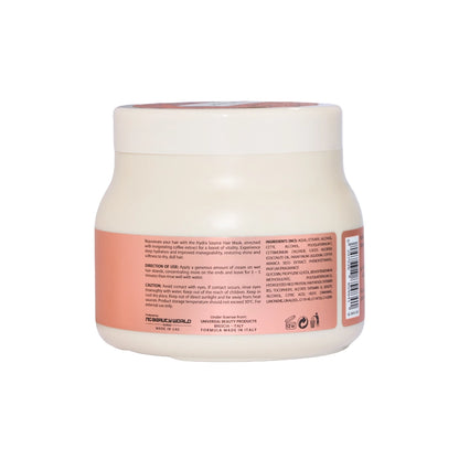 Hydra Source Hair Mask Infused with Coffee Extract - 500ml