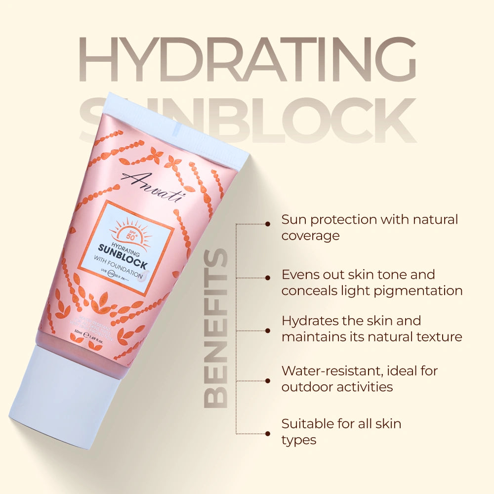 SPF+ 50 Hydrating Sunblock With Foundation