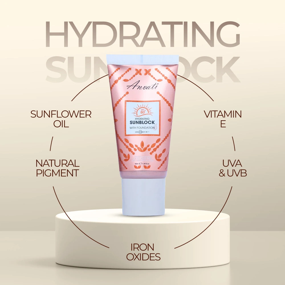 SPF+ 80 Hydrating Sunblock | Natural Skincare & Haircare – Anvati Beauty