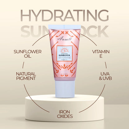SPF+ 80 Hydrating Sunblock With Foundation - 50ml