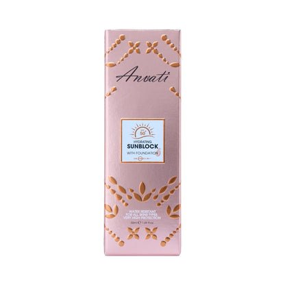 SPF+ 50 Hydrating Sunblock With Foundation - 50ml