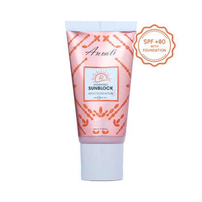 SPF+ 80 Hydrating Sunblock With Foundation - 50ml