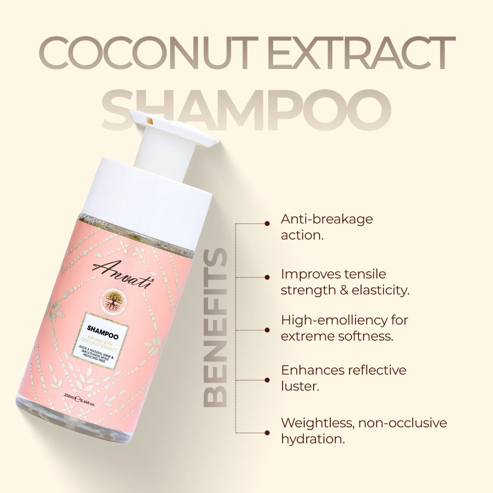 Shampoo Infused with Coconut Extract