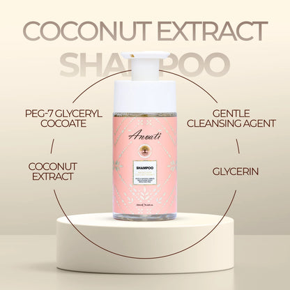 Shampoo Infused with Coconut Extract - 250ml