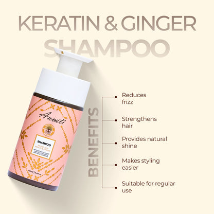 Shampoo Infused with Keratin & Ginger - 250ml