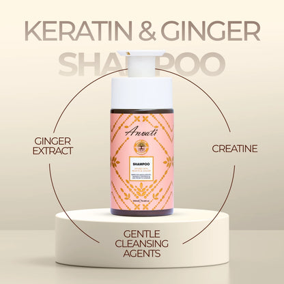 Shampoo Infused with Keratin & Ginger - 250ml