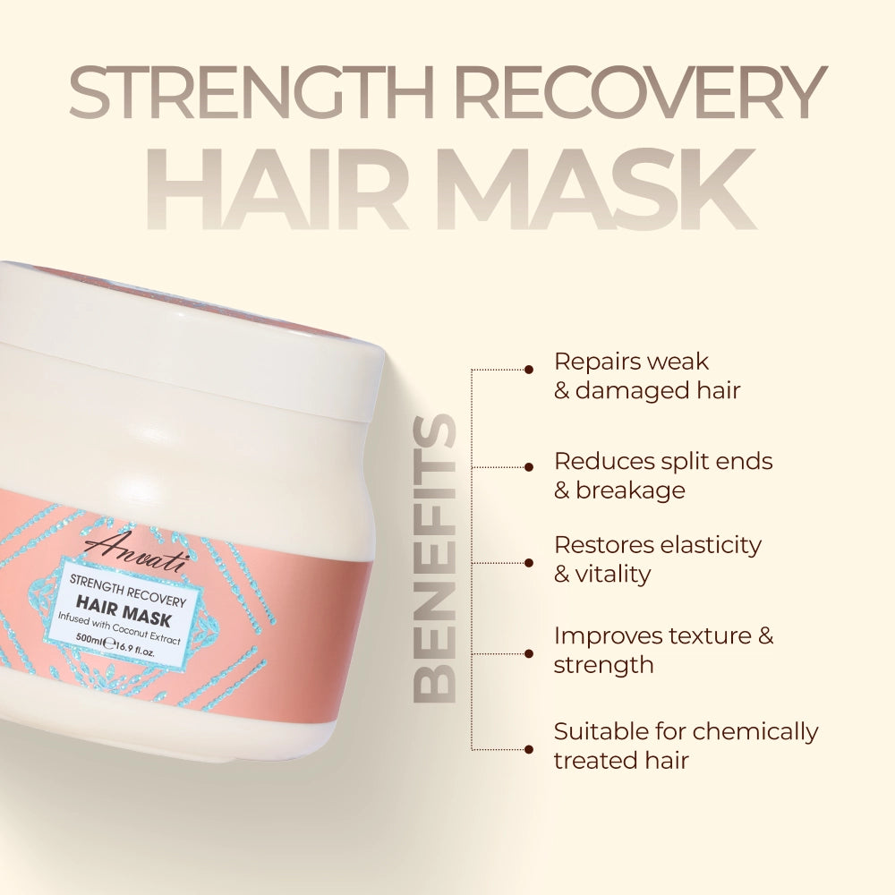 Strength Recovery Hair Mask Infused with Coconut Extract