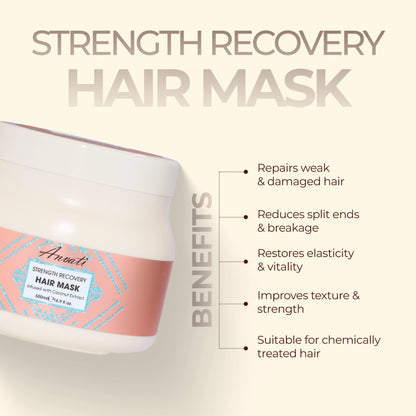 Strength Recovery Hair Mask Infused with Coconut Extract - 500ml