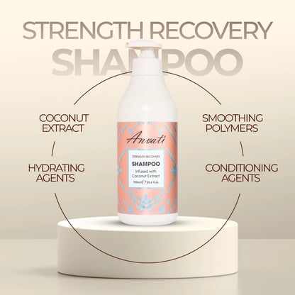 Strength Recovery Shampoo Infused with Coconut Extract - 750ml