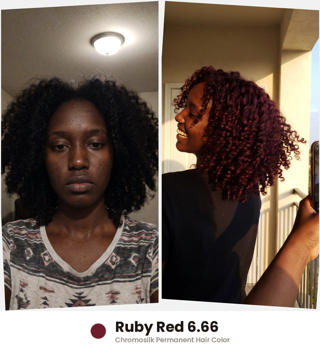 Before and after – Ruby Red 6.66