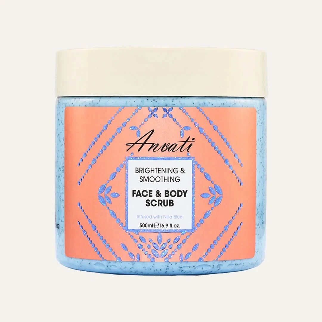 Face & Body Scrub With Nilla Blue - Anvati Beauty