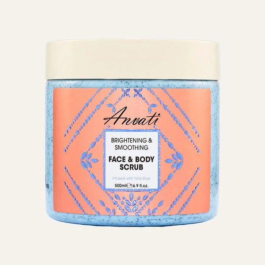 Face & Body Scrub With Nilla Blue - Anvati Beauty